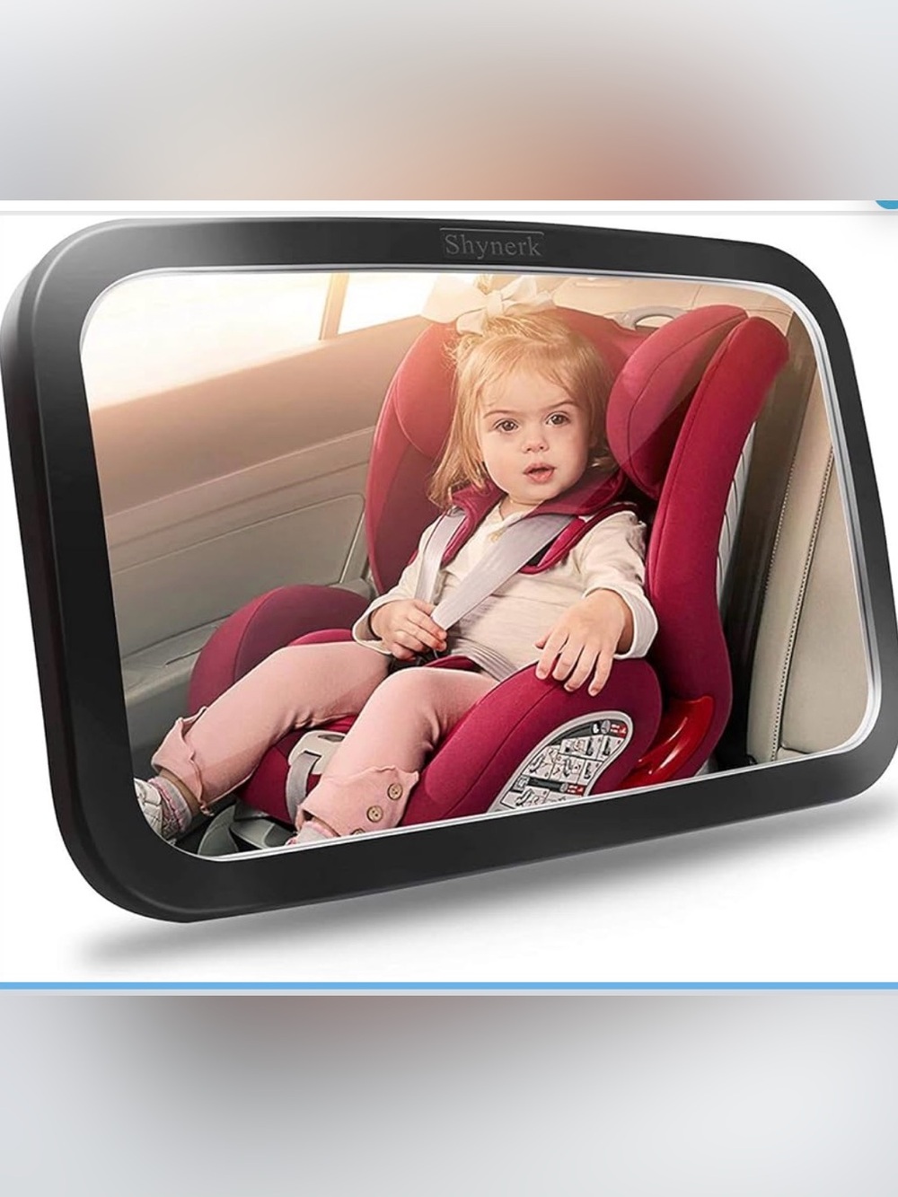 Shynerk Baby Car Mirror Rear Facing Infant Safety Mirror